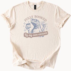 Frog Graphic T Shirt Fully Booked Funny Excuses Animal Humor Nope Calendar Tee